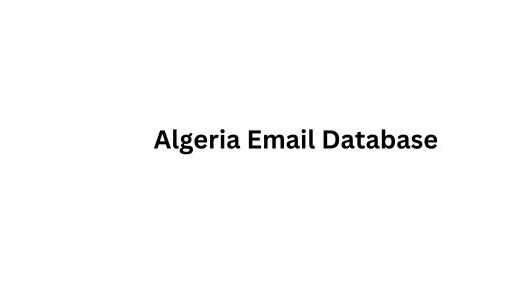 Algeria Email Database