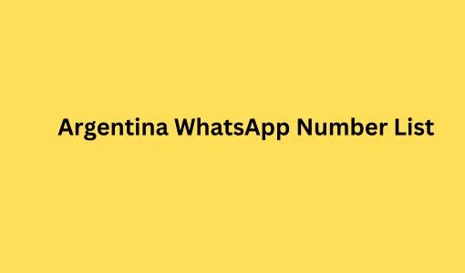 Argentina WhatsApp Number List