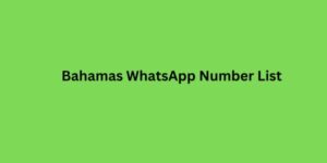 Bahamas WhatsApp Number List