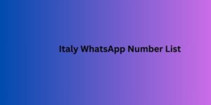 Italy WhatsApp Number List